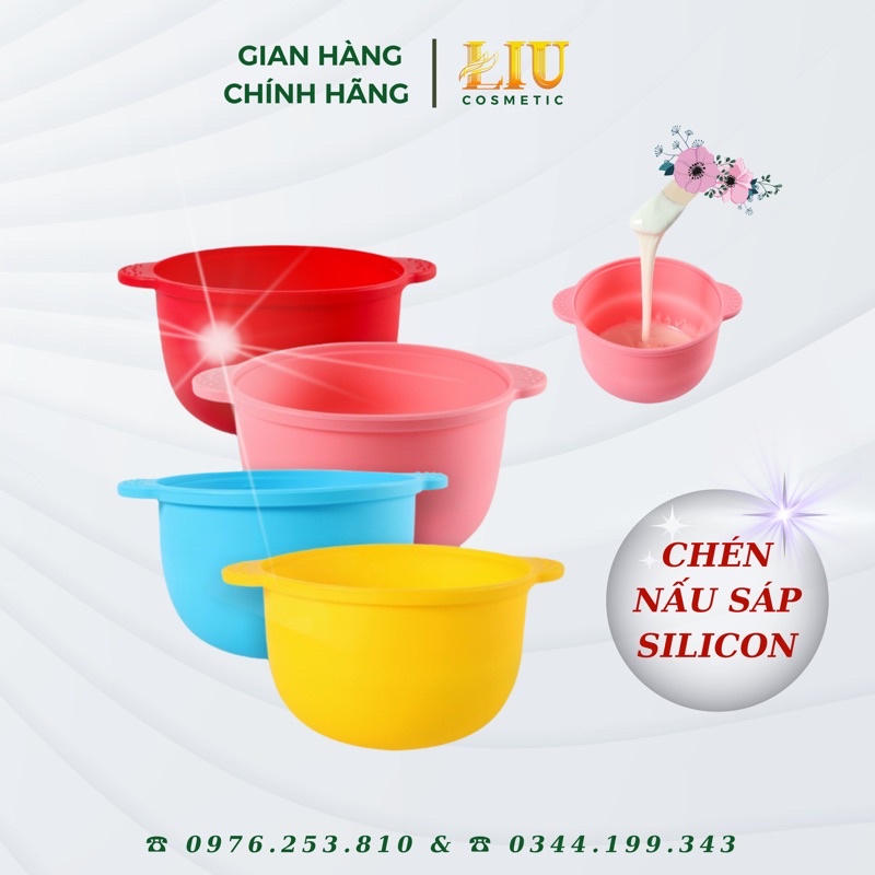 CHÉN NẤU SÁP SILICON CHỐNG DÍNH CAO - CHIỆU NHIỆT DỄ DÀNG VỆ SINH