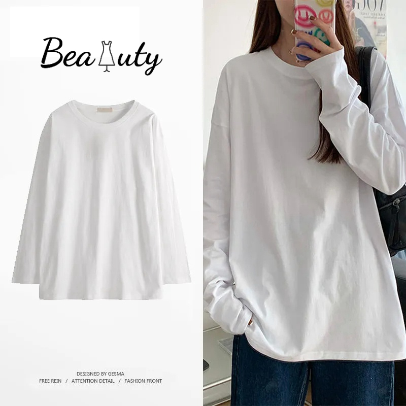 [MURIOKI] Áo Thun Tay Dài Dáng Rộng Thời Trang Mùa Thu 2022 Cho Nữ