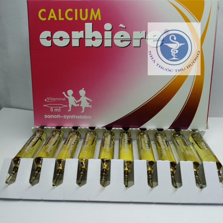 Calcium corbiere trẻ em bổ sung canxi hộp 30 ống 5ml