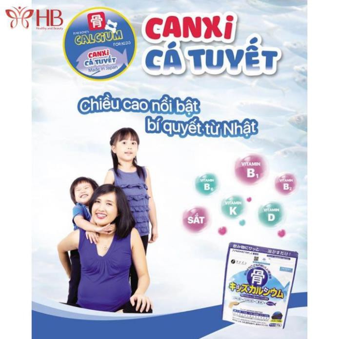 Bột Bone's Calcium for kids túi 140g bổ sung calcium canxi xương cá tuyết Nhật Bản