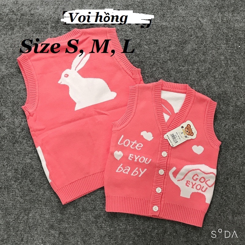 Áo gile len Quảng Châu cho bé trai bé nhiều mẫu XHN399