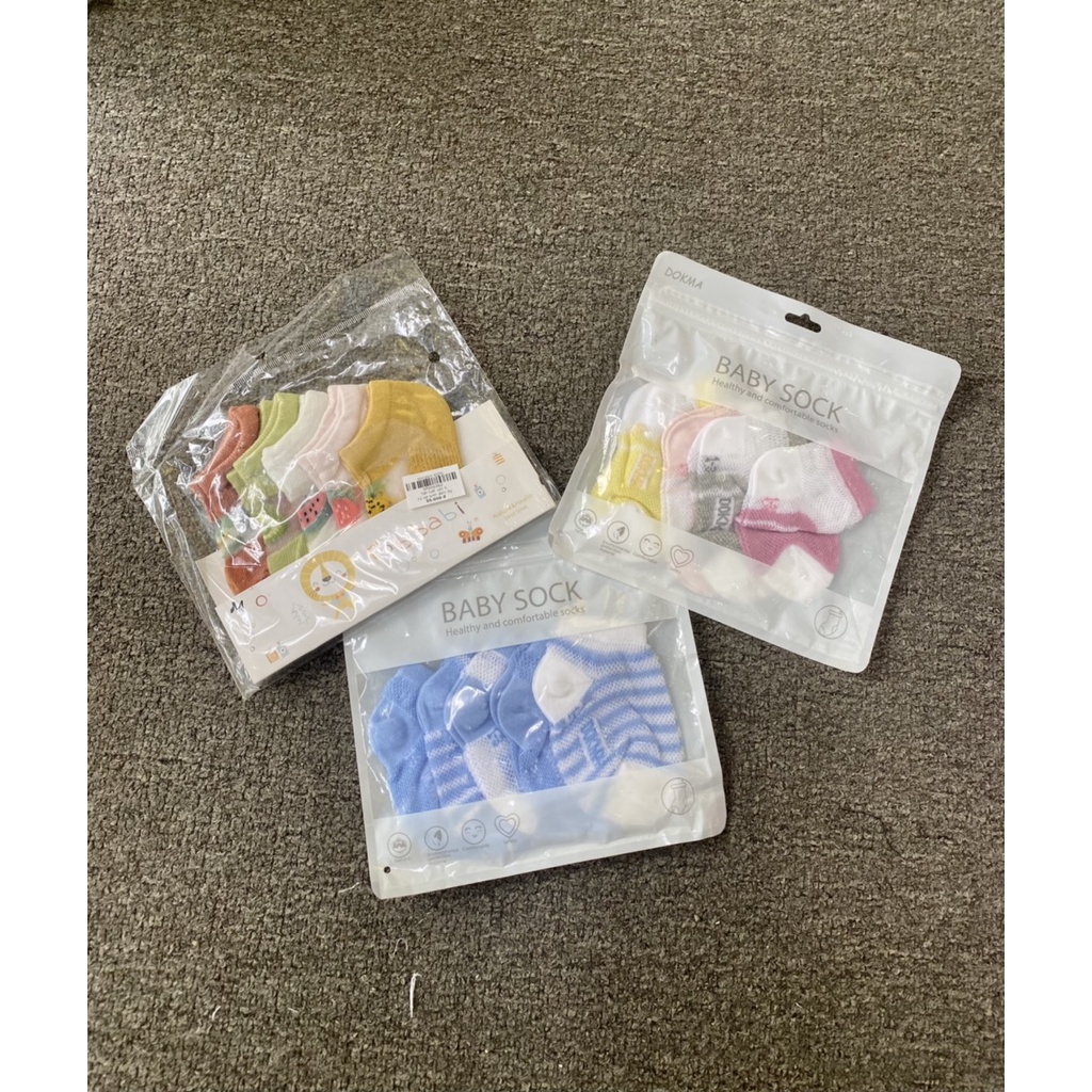 Sét 5 Đôi Tất Lưới Dokma Màu Thể Thao Cho Bé Giá Rẻ | Minizon Kids