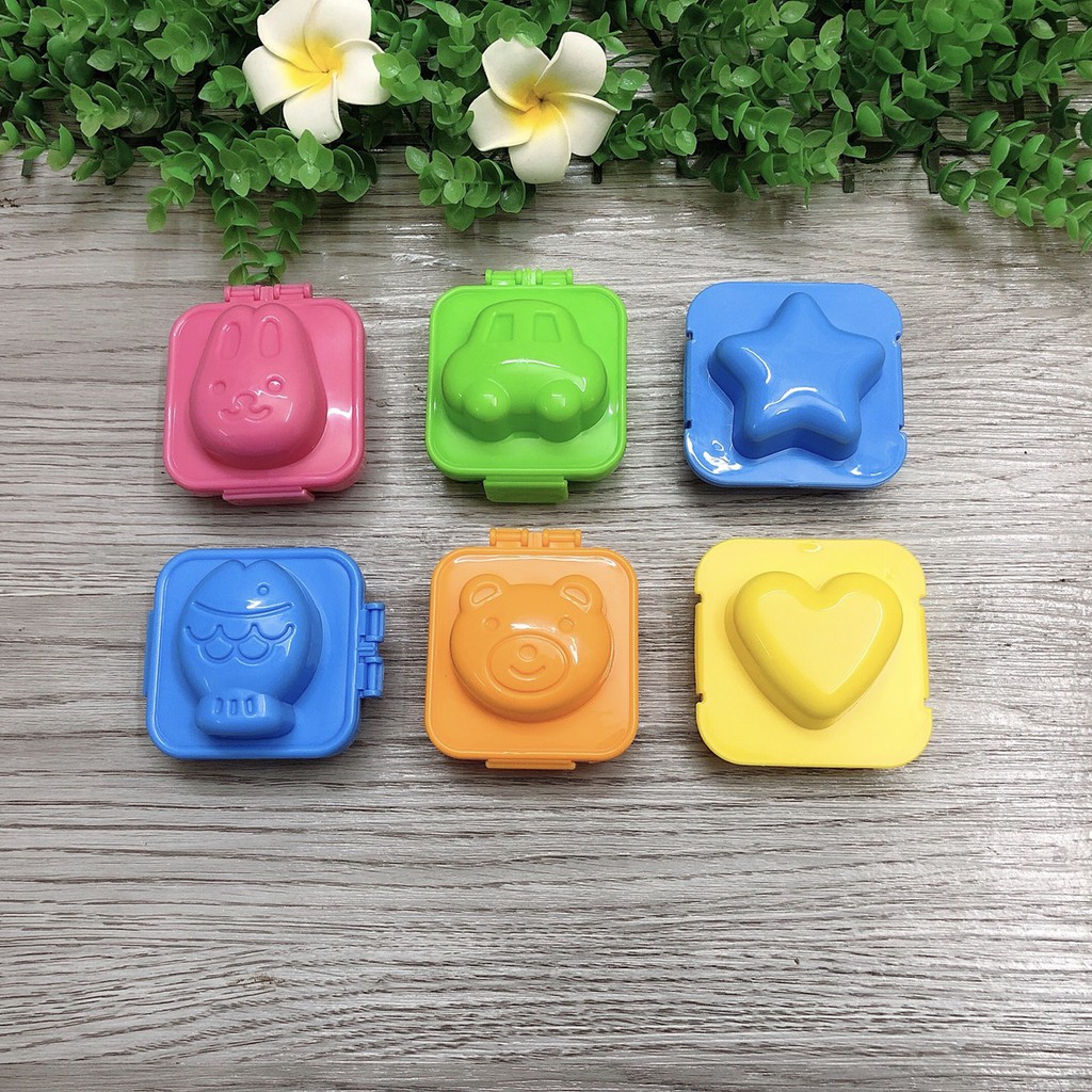 Khuôn cơm cho bé ăn dặm kiểu nhật khuôn làm bánh ép trứng tạo hình ngộ nghĩnh dễ thương