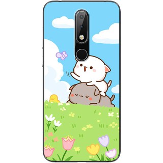 Ốp lưng Nokia 3.1 Plus, 5.1 Plus, 6.1 Plus in hình Mèo bắt bướm