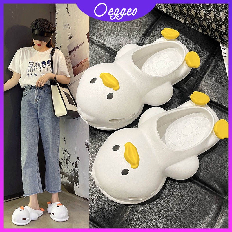Dép Quai Ngang Hình Vịt Hoạt Hình Dễ Thương Cho Nữ dép vịt