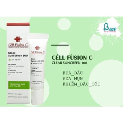 [Chính hãng] Kem chống nắng Cell Fusion C nâng tone trắng da Hàn Quốc giúp tái tạo da chống lão hóa .