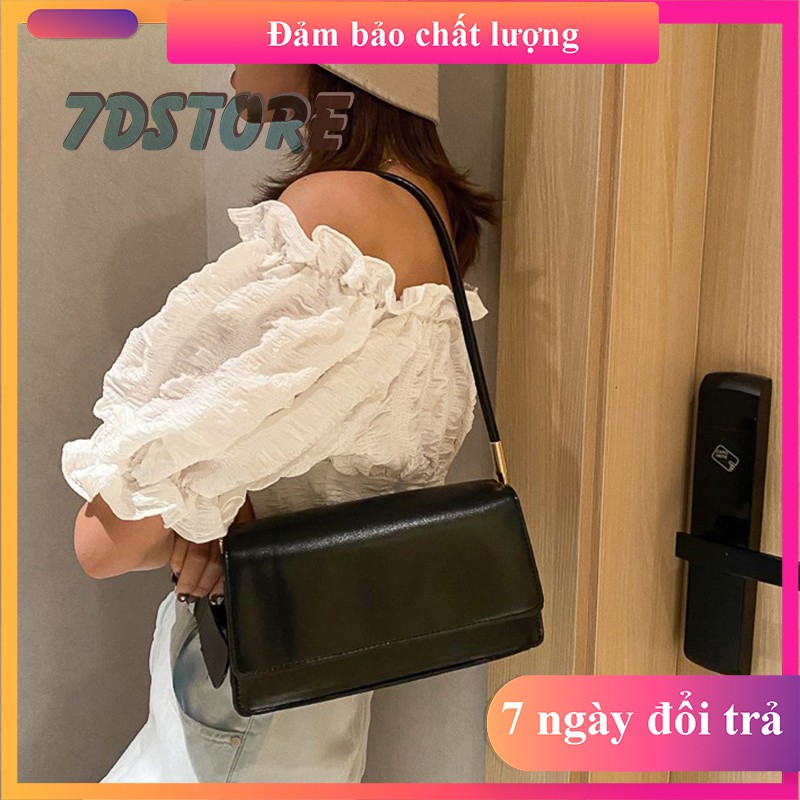 [Siêu sale 12.12] Túi xách nữ, túi đeo vai, kẹp nách 2 ngăn rộng form cứng da PU mềm