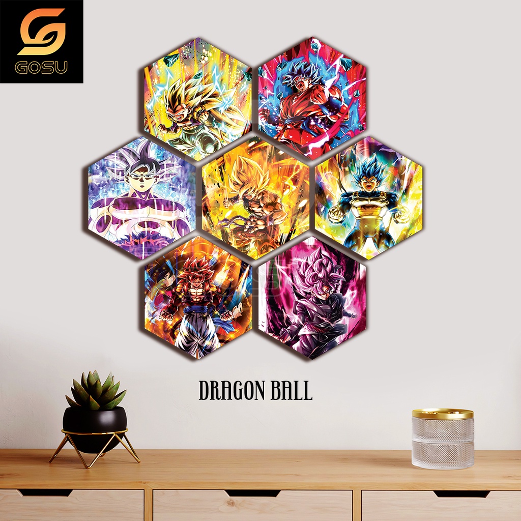 Set 7 Tranh anime dán tường chất liệu Fomex Phủ Tráng Gương dày 5mm, Chủ đề One Piece, Naruto, Marvel...Tranh decor