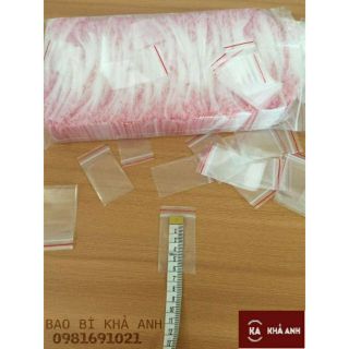 Túi zip nhỏ,miết mép , Túi Zip CHỈ đỏ - Túi zipper đựng thực phẩm chất lượng LOẠI 1 - BB KHẢ ANH