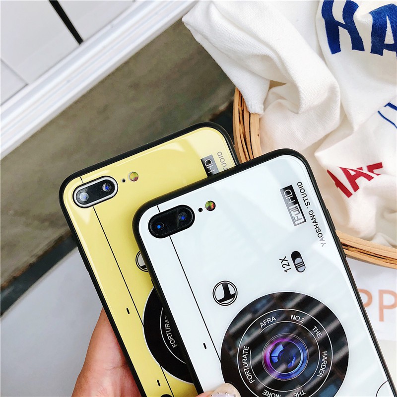 [ IPHONE ] Ốp Lưng Kính Cường Lực Máy Ảnh - k199