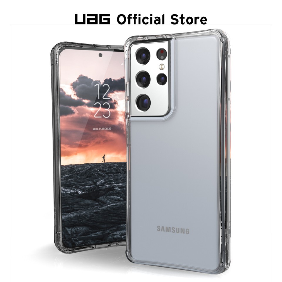 UAG Ốp Điện Thoại Siêu Mỏng Nhẹ Màu Trong Suốt Cho Samsung Galaxy S21 Ultra Bảo Vệ