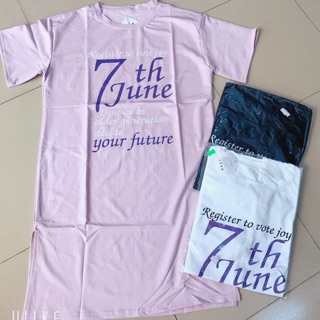 Đầm thun suông xẻ tà 2 bên