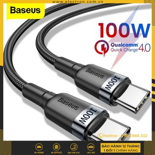Cáp sạc nhanh c to c công suất 100w baseus cafule pd2.0