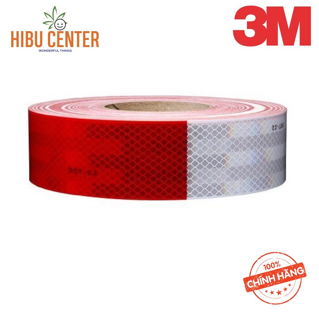 Màng Phản Quang 3M Diamond Grade Serie 983-32 Màu Trắng Đỏ (50.8mm x 50m)