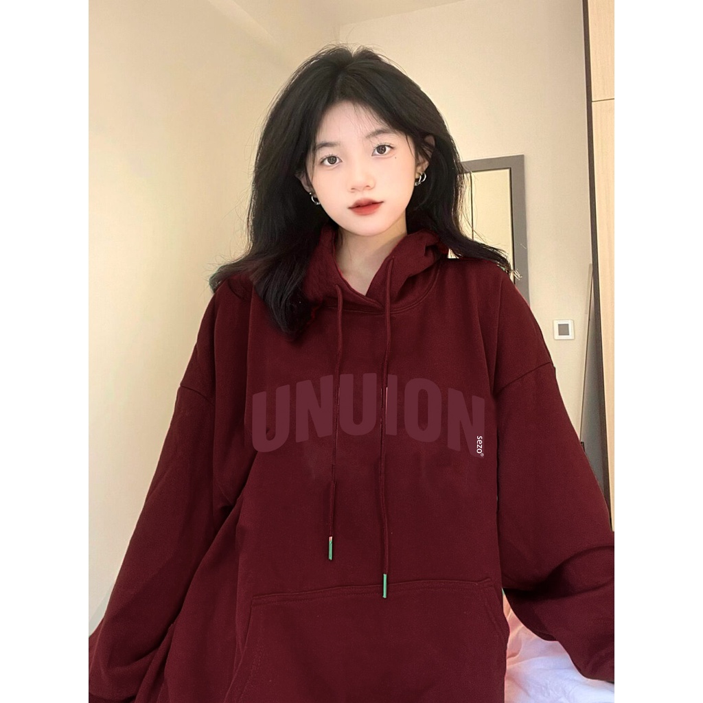 Áo hoodie SELVZE chất liệu cotton tay dài dáng rộng phong cách Mỹ cổ điển thời trang cao cấp cho nữ