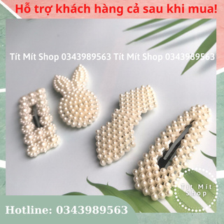 Kẹp tóc hạt ngọc, hạt chân châu, kẹp tóc hàn quốc