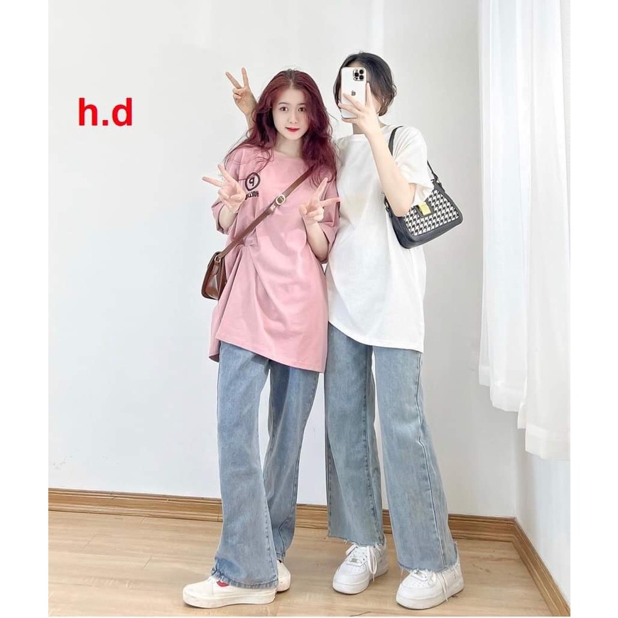 Áo thun hè basic logo P kiểu dáng ULZZANG Hàn Quốc from rộng phù hợp cho cả nam và nữ