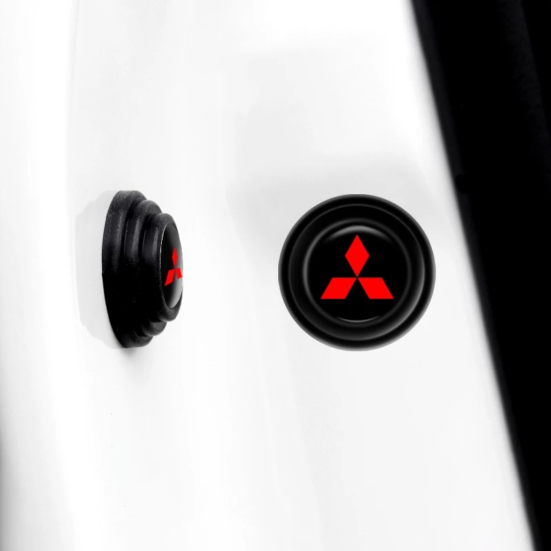 Bộ 4/8/12 Miếng Dán Silicon Chống Sốc Cho Xe Hơi Mitsubishi Asx Lancer Outlander Pajero Accessoires