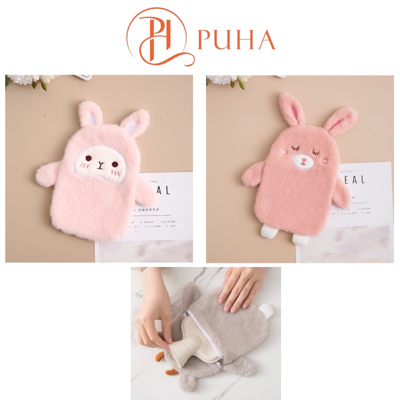 Túi chườm nóng đau bụng kinh Puha 350ml phiên bản giftbox chăm bạn gái quà tặng sinh nhật
