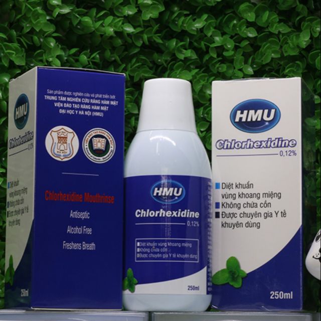 Nước súc miệng HMU Clohexidine 0,12% 250ml