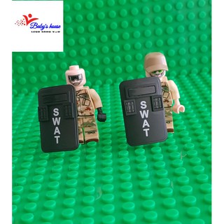 Combo 2 khiên lính swat _ phụ kiện lính