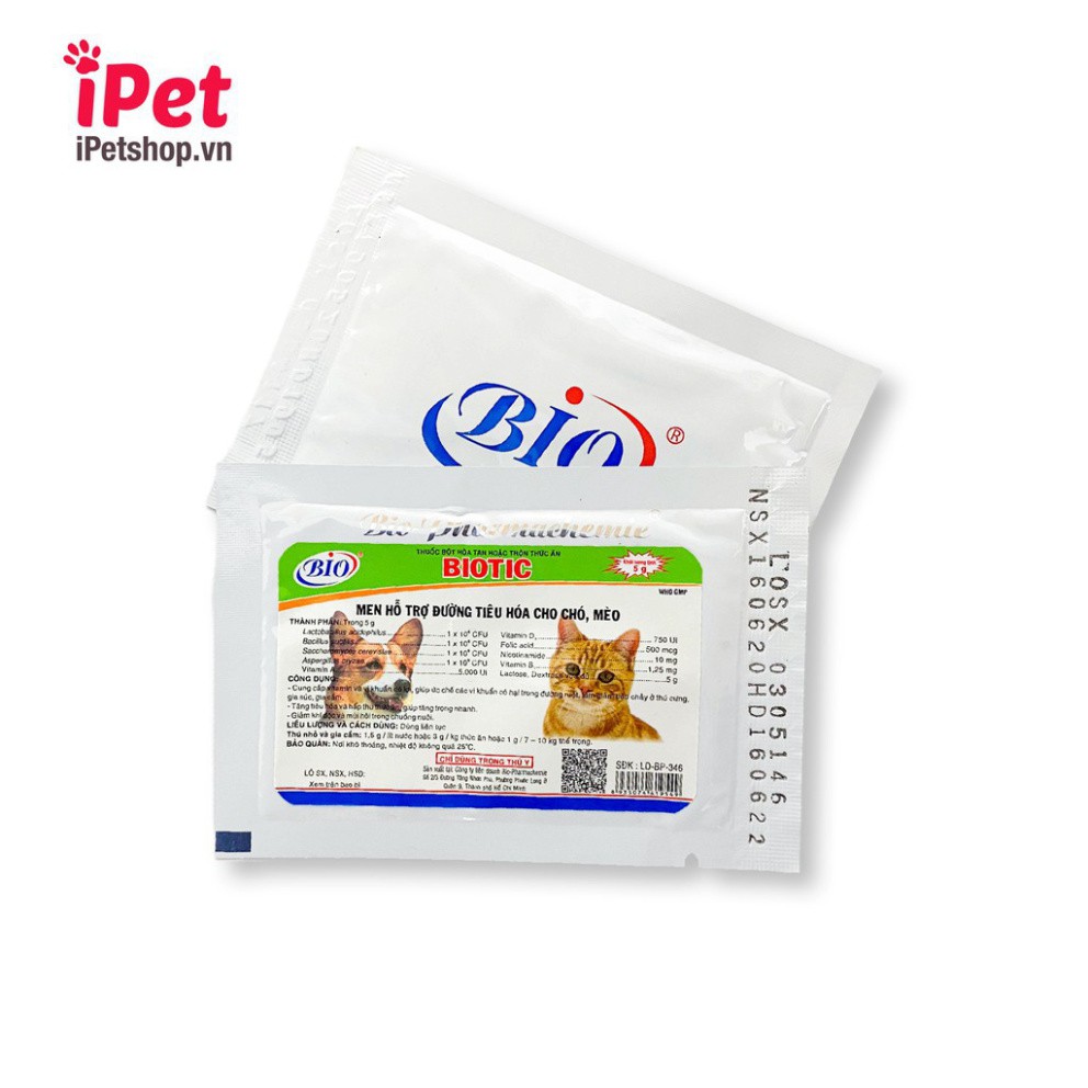 SE9 NDA Men Tiêu Hóa Cho Chó Mèo BIOTIC 5g - iPet Shop 50 SE9