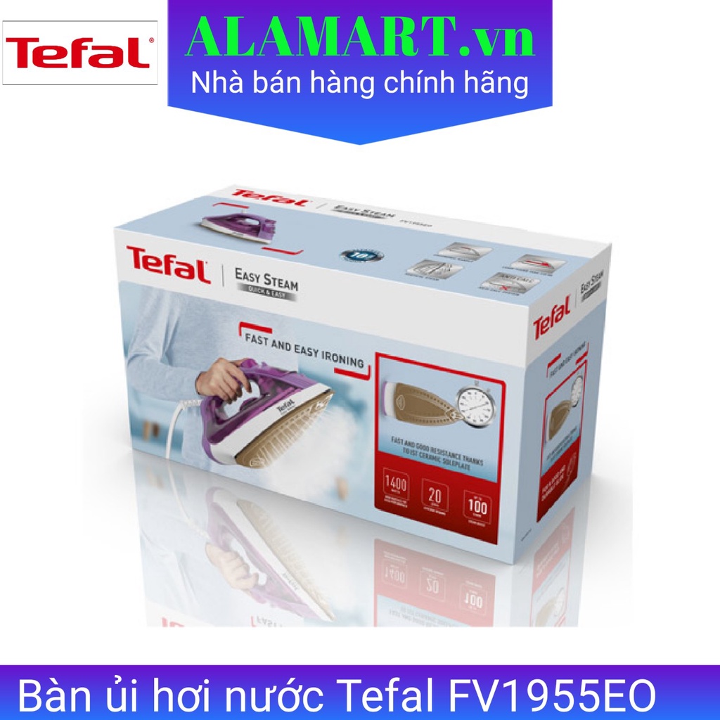 Bàn ủi hơi nước Tefal FV1955E0 - công suất 1400W - hàng chính hãng