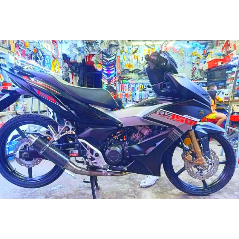 Tem rời Winner X RS 150 xám đỏ dán xe đen