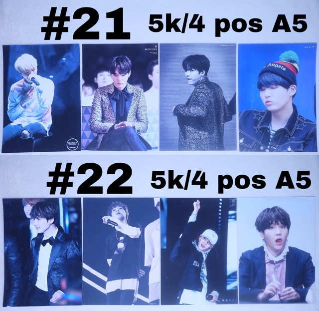 (Có sẵn) Sale poster A5 Suga BTS 2