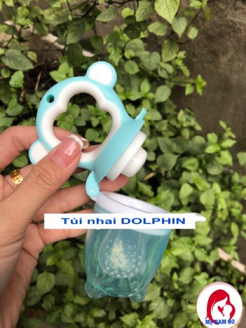 Túi Nhai Ăn Dặm Chống Hóc Cho Bé DOLPHIN, Con ăn dặm nhàn tênh mẹ sung sướng