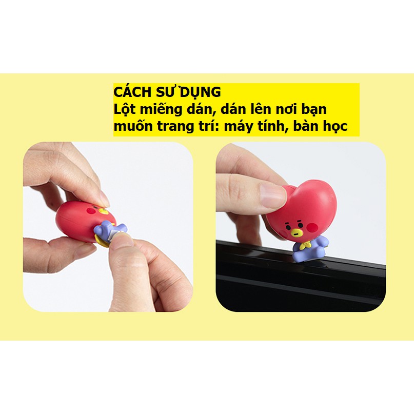 Mô hình gắn màn hình máy tính Monitor Figure Baby BT21