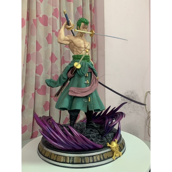 Mô hình Zoro có đế siêu to và 2 đầu thay đổi cao 38cm - Mô hình One Piece