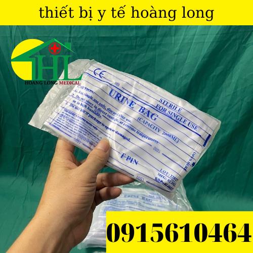 Combo 10 túi đựng nước tiểu van ngang y tế