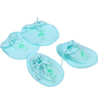 Set Bao Tay Bao Chân Loại Buộc Dây Cho Bé Sơ Sinh Hàng Việt Nam