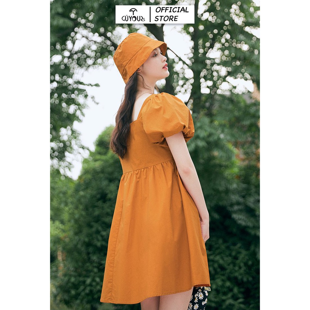 Đầm Babydoll Ulzzang GUYOURs váy cổ vuông trẻ trung đủ size GUV111 | BigBuy360 - bigbuy360.vn