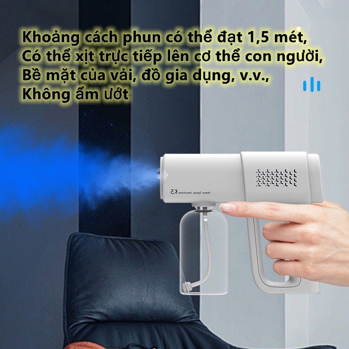 Máy khử khuẩn UV, Súng phun sương nano K5