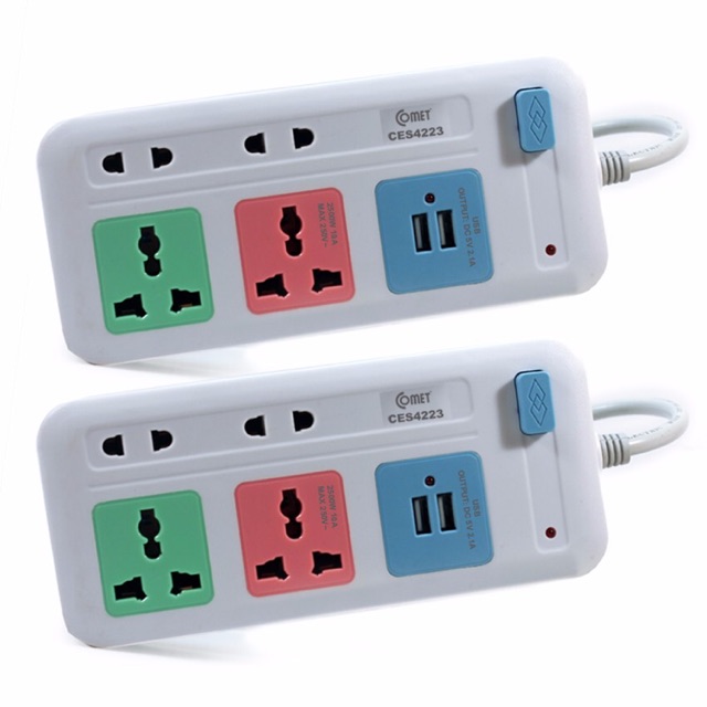 Ổ cắm nối dài có cổng USB Comet hàng Thái giảm giá 15% chỉ có 170.000
