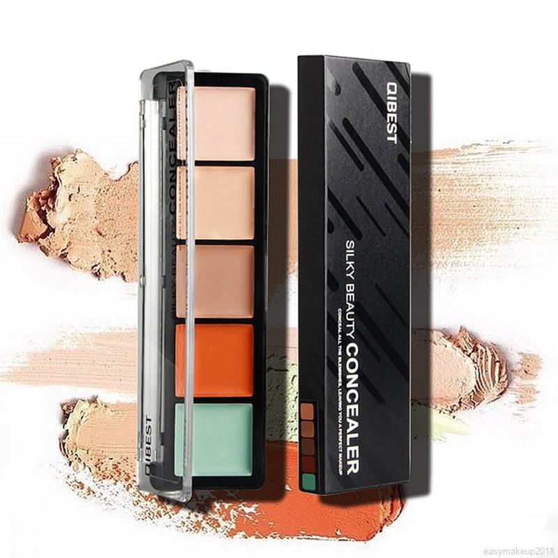 Bảng Kem Che Khuyết Điểm 5 Màu Qibest | BigBuy360 - bigbuy360.vn