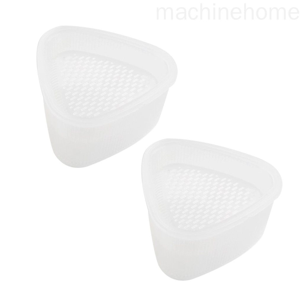 Set 2 Khuôn Làm Cơm Cuộn Hình Tam Giác Bằng Nhựa Pp Chống Dính