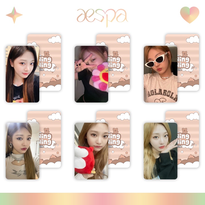 SET 6 CARD DESIGN 4 THÀNH VIÊN AESPA