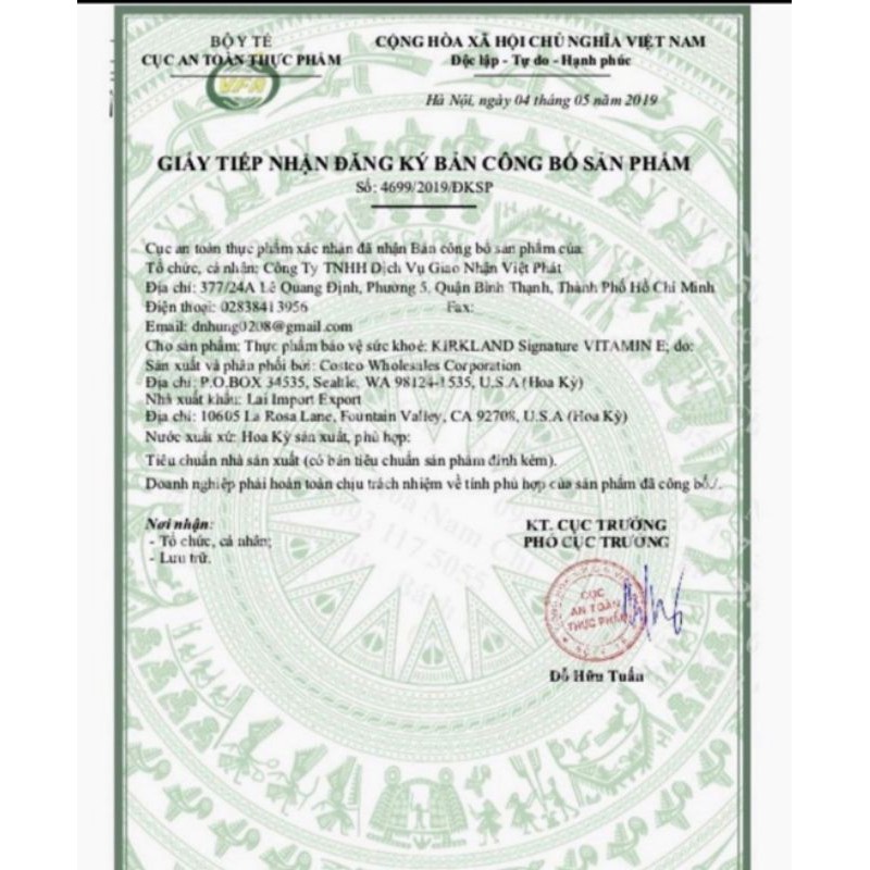 🍓[HSD 2025] Vitamin E 400 IU Kirkland 500 Viên Của Mỹ | Thế Giới Skin Care