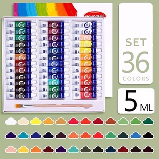 Màu gouache grasp 36 màu dạng hộp giấy
