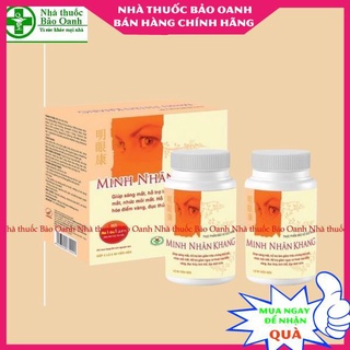 [mua 1 tặng 1] Minh Nhãn Khang 180 viên- Á Âu - bổ mắt, hỗ trợ giúp tăng cường thị lực, giảm đục thủy tinh thể