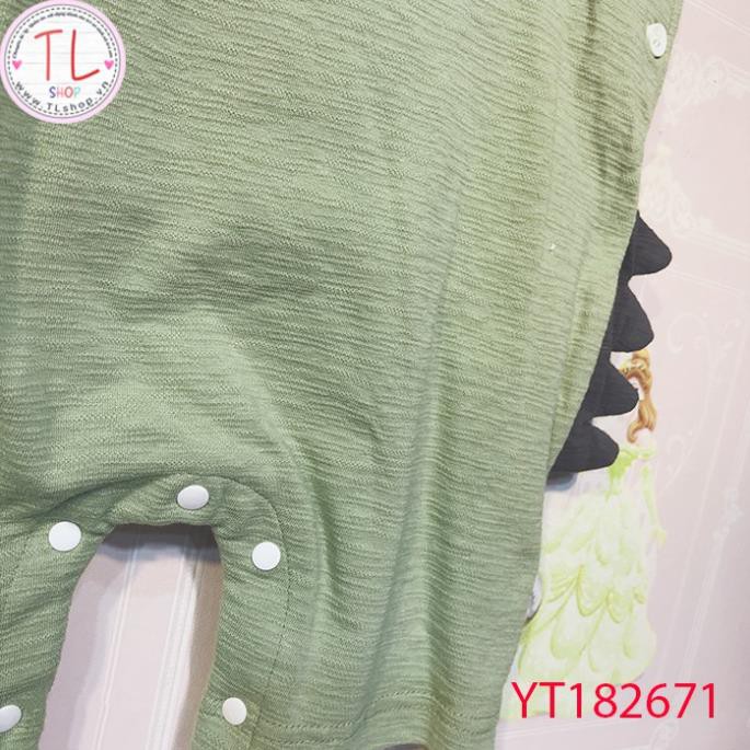Thời trang trẻ em - Bộ quần yếm có áo cho bé hình khủng long - Quần áo bé trai - Bộ bé trai - Quần áo bé gái - Bộ bé gái