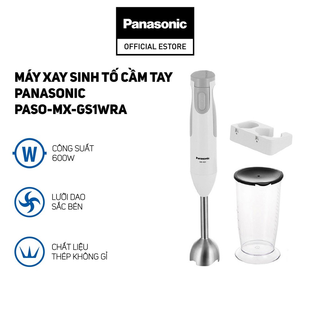 [Mã ELHA03 giảm 5% đơn 300K] Máy Xay Cầm Tay Panasonic MX-GS1WRA - Bảo Hành 12 Tháng - Hàng Chính Hãng