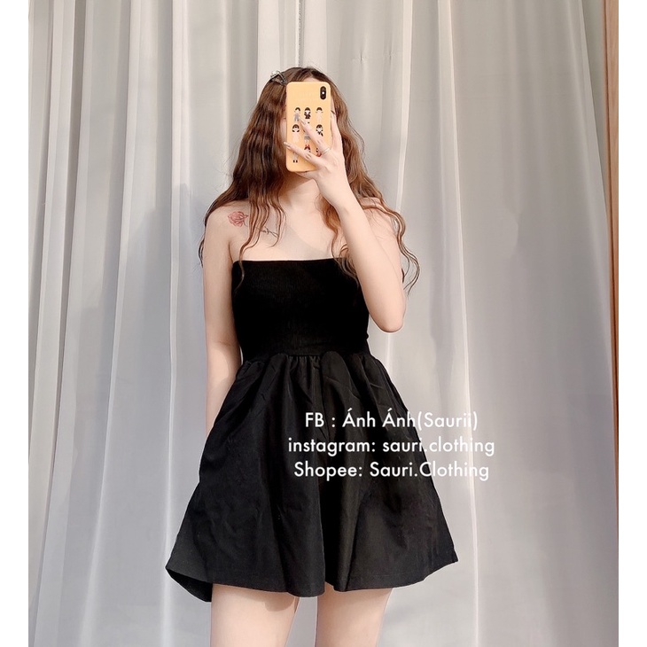 Jumpsuit quây ulzzang xinh xắn đáng yêu dạo phố sang chảnh