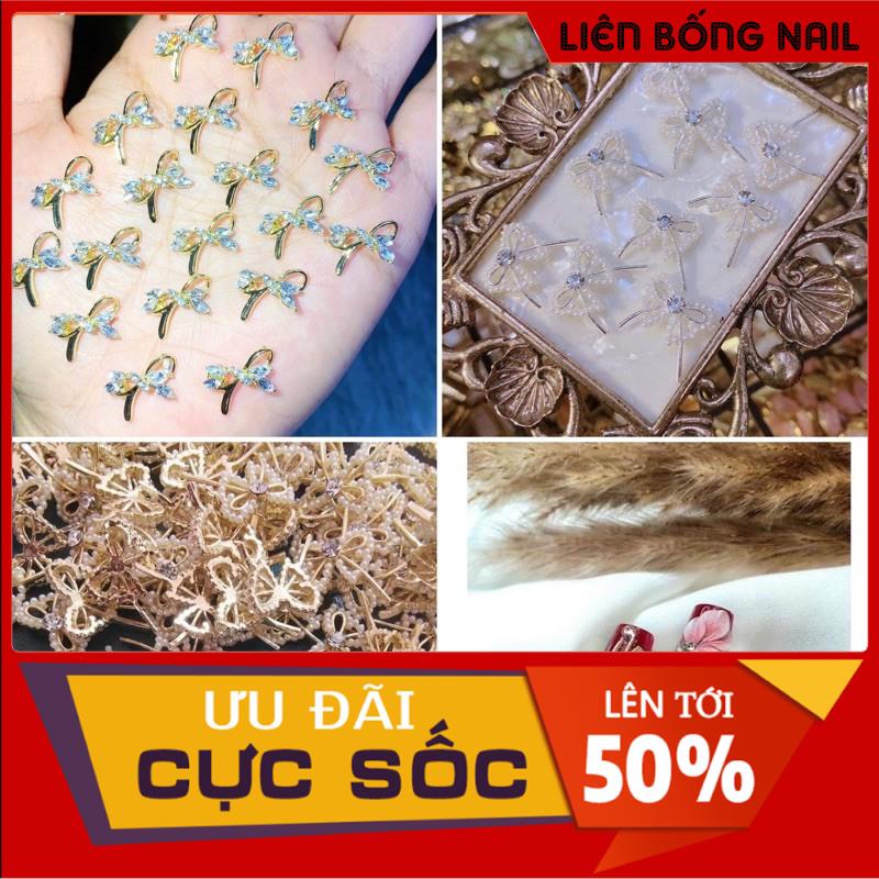 cham nơ baby lên móng bao đẹp