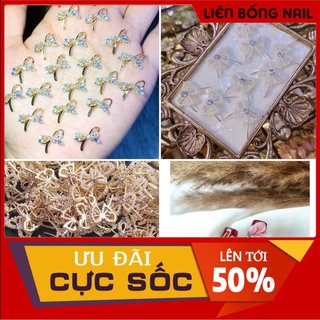 Cham nơ baby lên móng bao đẹp