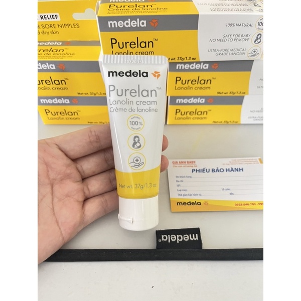 Kem bôi nứt đầu ti Medela Tender care lanolin, medela purelan lanolin