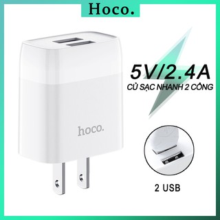 Củ Sạc NHANH 2 CỔNG Cốc Sạc HOCO C73 Cục Sạc